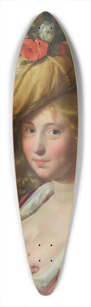 Paulus Moreelse - A shepherdess 39.3 inch art pintail longboard deck