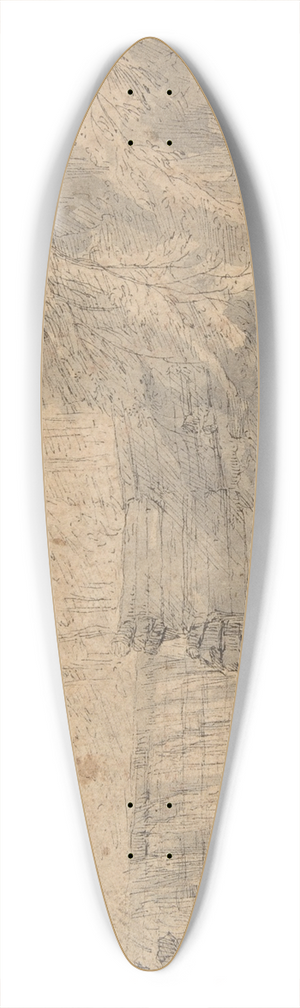 Paulus Willemsz. van Vianen - Dam on a Mountain Stream 39.3 inch art pintail longboard deck