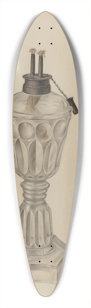 Paul Ward - Camphene Lamp 39.3 inch art pintail longboard deck