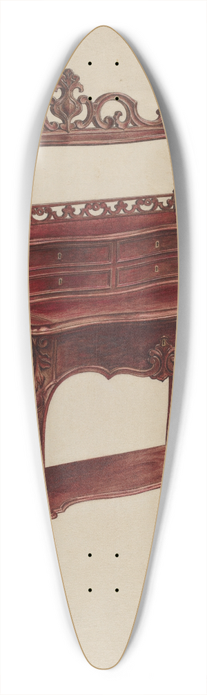 Paul Ward - Desk 39.3 inch art pintail longboard deck