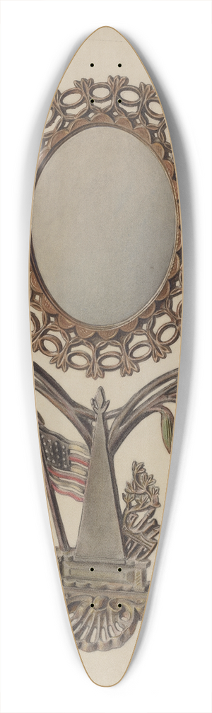 Paul Ward - Dressing Mirror (cast iron) 39.3 inch art pintail longboard deck