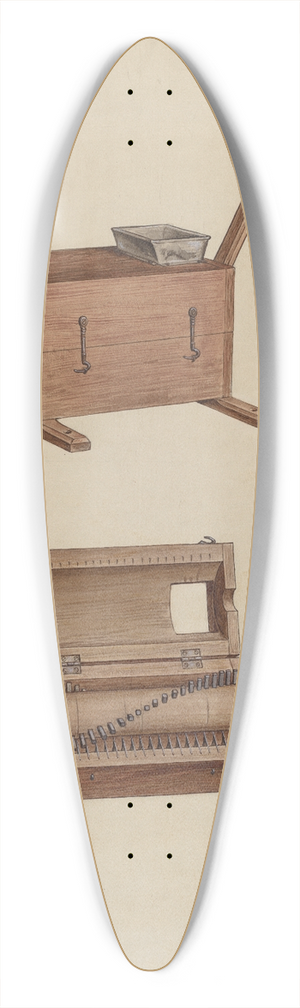 Paul Ward - Meat Grinder 39.3 inch art pintail longboard deck