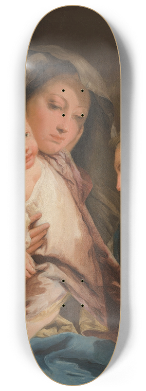 Giovanni Domenico Tiepolo - The Madonna and Child with the Infant St John the Baptist 8.25 inch art skate deck Giovanni Domenico Tiepolo - The Madonna and Child with the Infant St John the Baptist 8.25 inch art skate deck