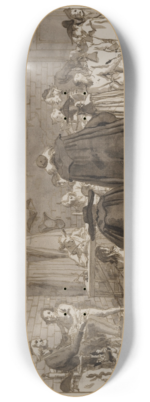 Giovanni Domenico Tiepolo - The School 8.25 inch art skate deck