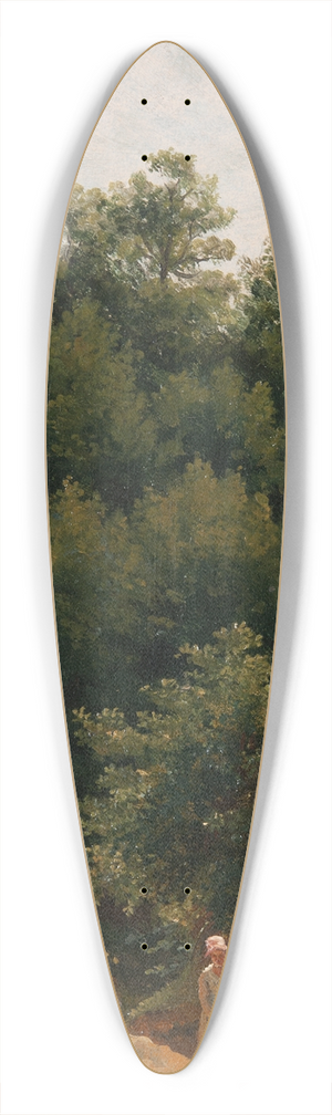 P. C. Skovgaard - Landskapsstudie 39.3 inch art pintail longboard deck