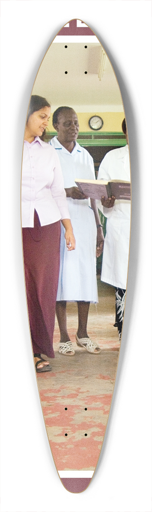 Peace Corps - World Aids Day 2007 Africa Version 39.3 inch art pintail longboard deck