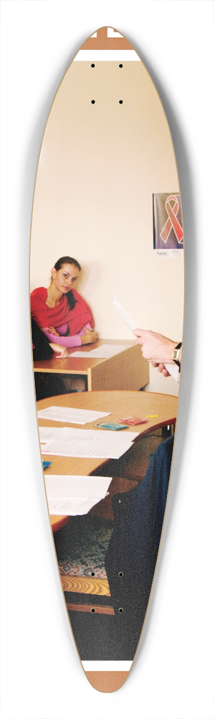 Peace Corps - World Aids Day 2007 EMA Version 39.3 inch art pintail longboard deck