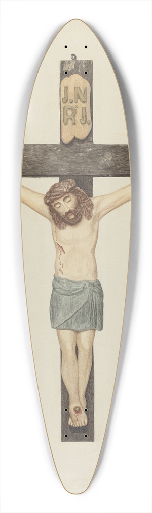 Pearl Davis - Crucifix 39.3 inch art pintail longboard deck