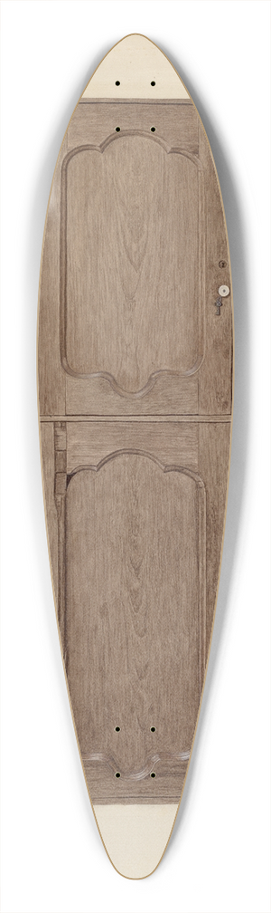 Pearl Davis - Three-cornered Safe 39.3 inch art pintail longboard deck