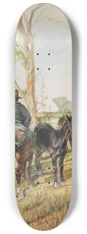 Giovanni Fattori - Butteri in Maremma 8.25 inch art skate deck Giovanni Fattori - Butteri in Maremma 8.25 inch art skate deck