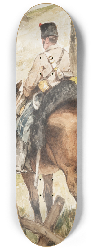 Giovanni Fattori - Cavalleggero in perlustrazione 8.25 inch art skate deck Giovanni Fattori - Cavalleggero in perlustrazione 8.25 inch art skate deck