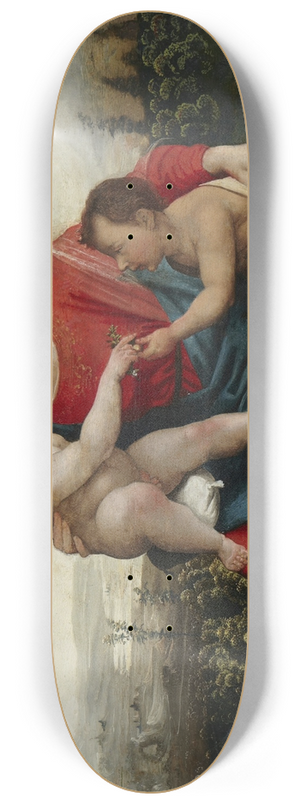 Giovanni Francesco Caroto - Virgin and Child with the Infant John 8.25 inch art skate deck Giovanni Francesco Caroto - Virgin and Child with the Infant John 8.25 inch art skate deck