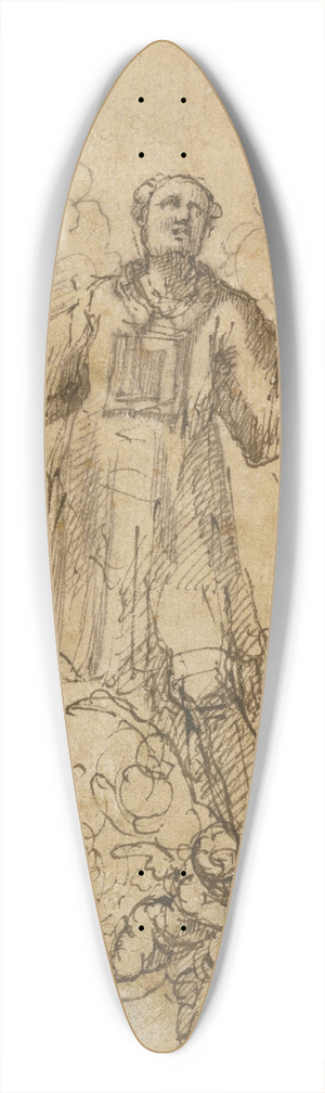 Pedro Atanasio Bocanegra - A Male Saint in Glory 39.3 inch art pintail longboard deck
