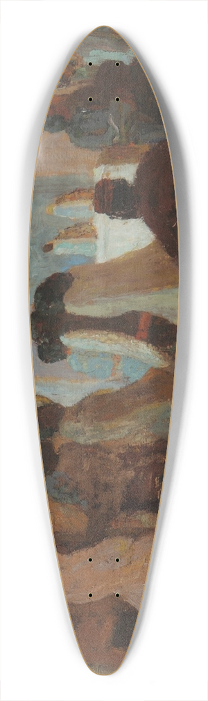 Pedro Figari - Candombe o Candombe bajo la luna 39.3 inch art pintail longboard deck