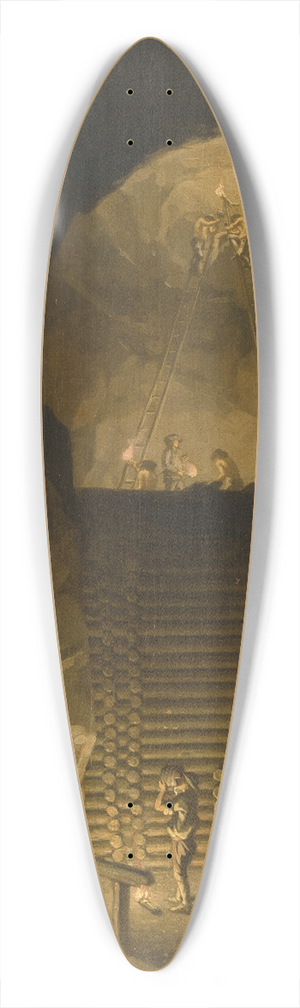 Pehr Hillestrm - Falun Copper Mine 39.3 inch art pintail longboard deck