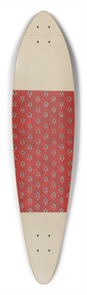 Percival Jenner - Homespun Cotton Textile 39.3 inch art pintail longboard deck