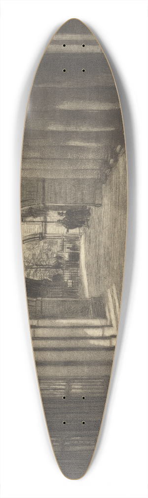 Percy Thomas - The Cloisters 39.3 inch art pintail longboard deck