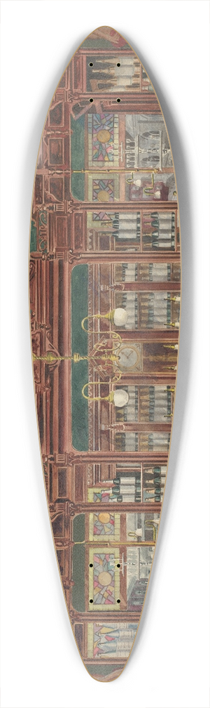 Perkins Harnly - Bar 39.3 inch art pintail longboard deck