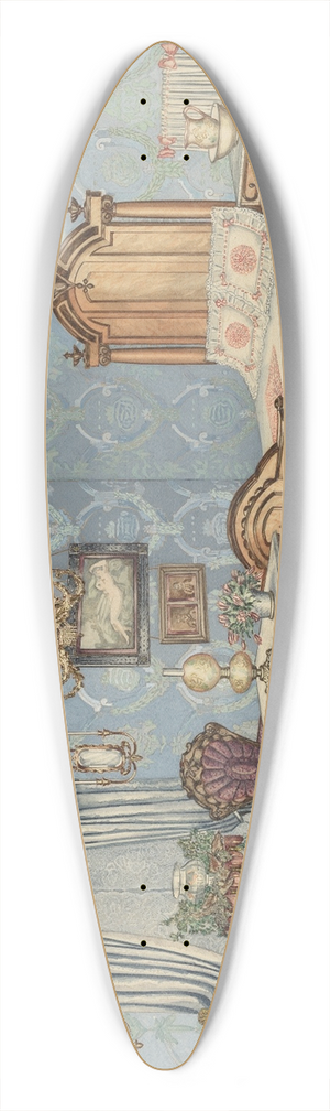 Perkins Harnly - Bedroom, 1882 39.3 inch art pintail longboard deck
