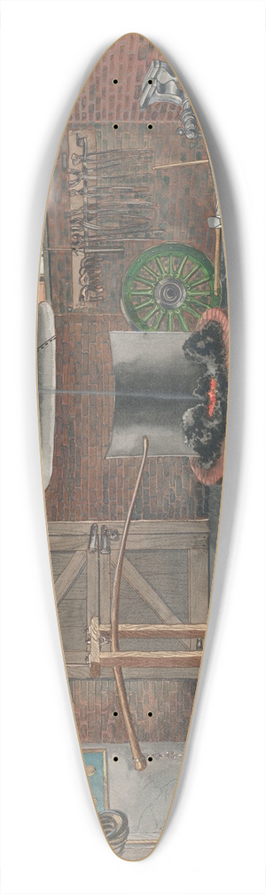 Perkins Harnly - Blacksmith Shop 39.3 inch art pintail longboard deck