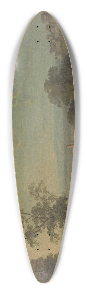 Peter Birmann - Landscape near Frascati 39.3 inch art pintail longboard deck