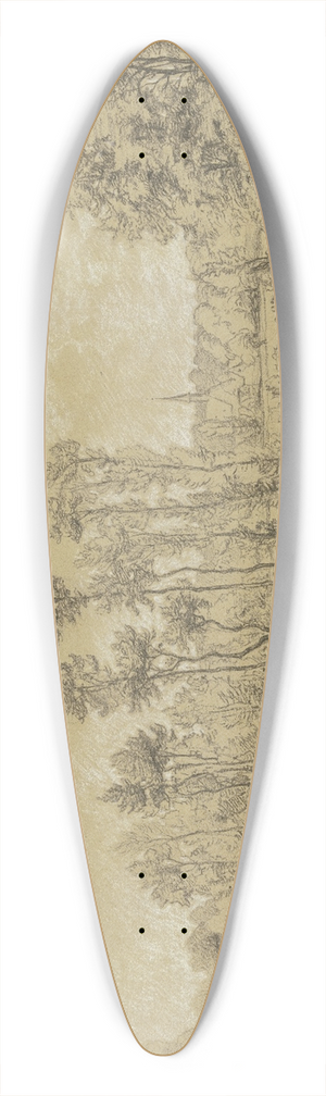 Peter Burnitz - View on Schnberg 39.3 inch art pintail longboard deck