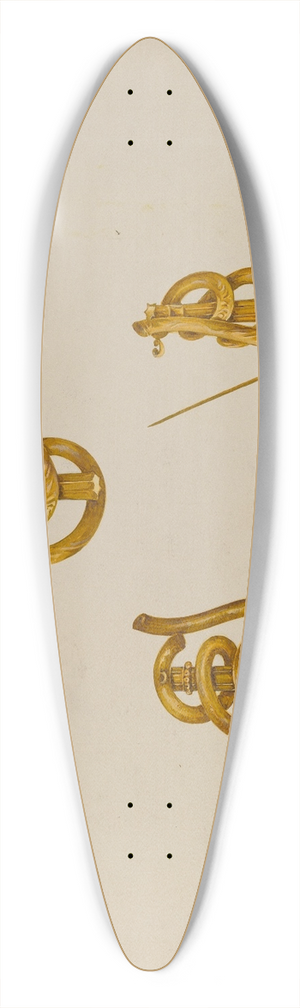 Peter Connin - Brooch 39.3 inch art pintail longboard deck