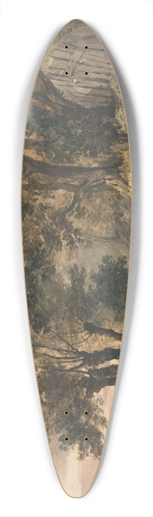 Peter DeWint - Bromley Hill 39.3 inch art pintail longboard deck