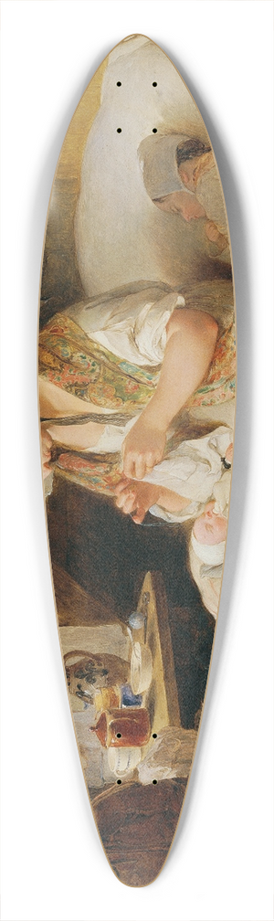 Peter Fendi - Die Arme Offizierswitwe 39.3 inch art pintail longboard deck