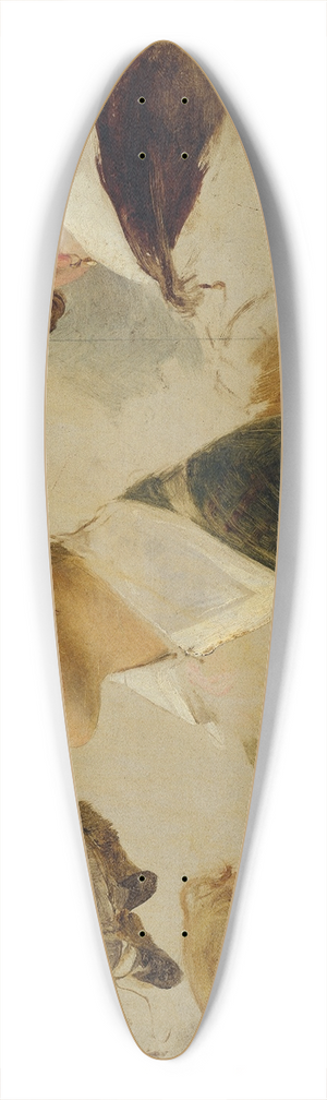 Peter Fendi - Figurale Studien 39.3 inch art pintail longboard deck