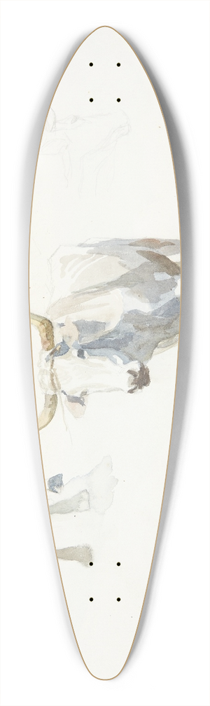 Peter Hansen - Italienske okser Popeji 39.3 inch art pintail longboard deck
