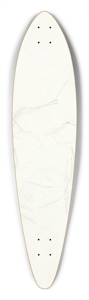 Peter Hansen - Kvindefigur 39.3 inch art pintail longboard deck