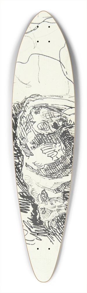 Peter Hansen - Stende tyr 39.3 inch art pintail longboard deck