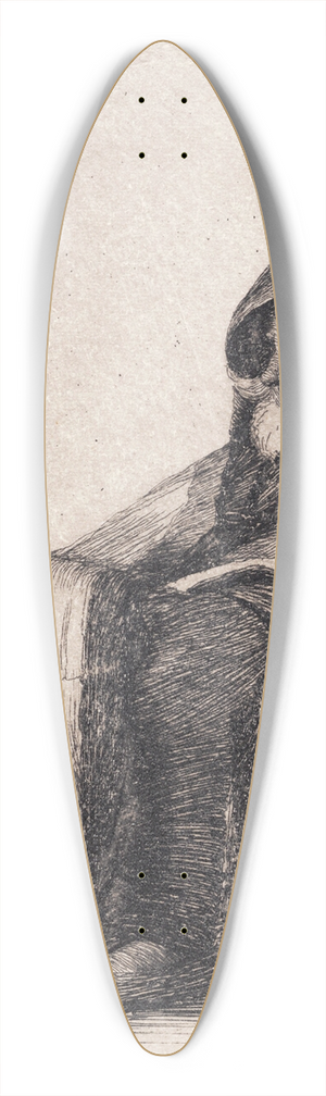 Peter Ilsted - En druser 39.3 inch art pintail longboard deck