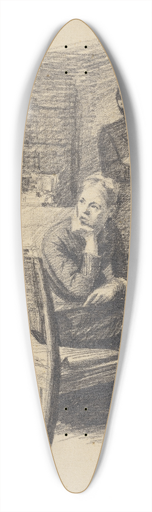 Peter Ilsted - Finansforhandlinger 39.3 inch art pintail longboard deck