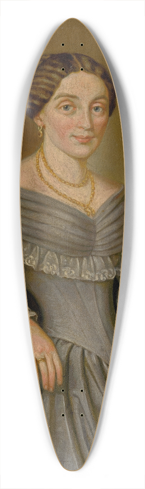 Peter Michal Boh - Portrait of Mrs. Makovick 39.3 inch art pintail longboard deck
