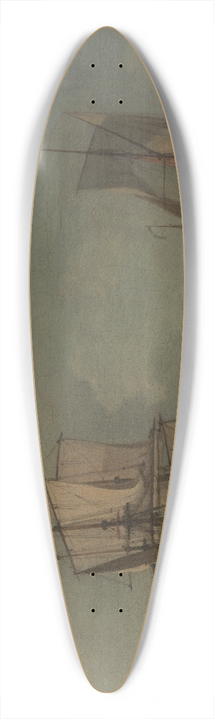 Peter Monamy - An Evening Calm 39.3 inch art pintail longboard deck