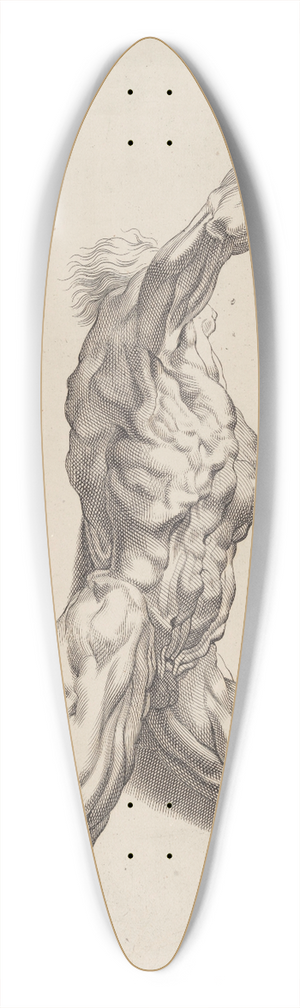 Peter Paul Rubens - Nude Study 39.3 inch art pintail longboard deck