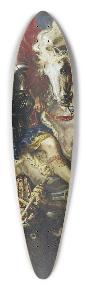 Peter Paul Rubens - St George Battles The Dragon 39.3 inch art pintail longboard deck