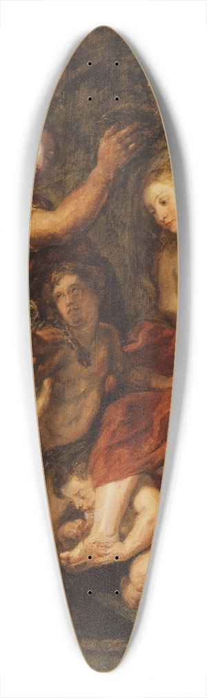 Peter Paul Rubens - The Crowning of Roxana 39.3 inch art pintail longboard deck