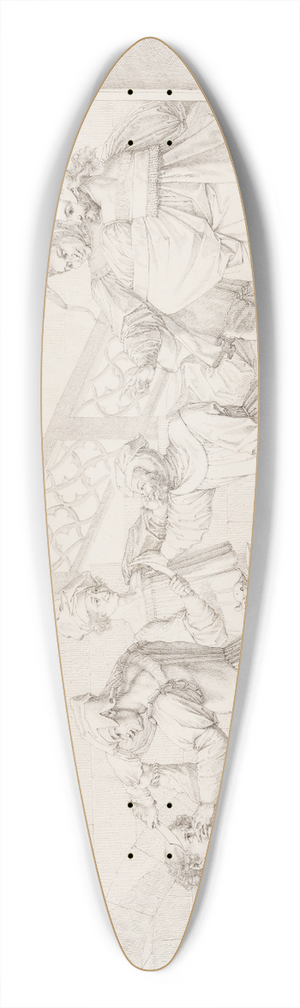Peter von Cornelius - Auerbachs Cellar in Leipzig 39.3 inch art pintail longboard deck