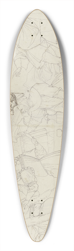 Peter von Cornelius - Auerbachs Cellar in Leipzig 39.3 inch art pintail longboard deck