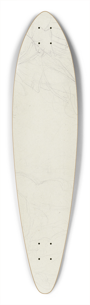 Peter von Cornelius - Auerbachs Keller zu Leipzig; Zwei Zecher, Mephisto und Faust 39.3 inch art pintail longboard deck