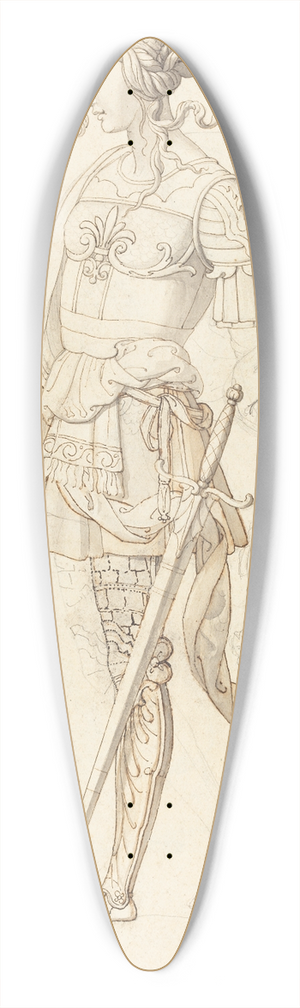 Peter von Cornelius - Erminia 39.3 inch art pintail longboard deck