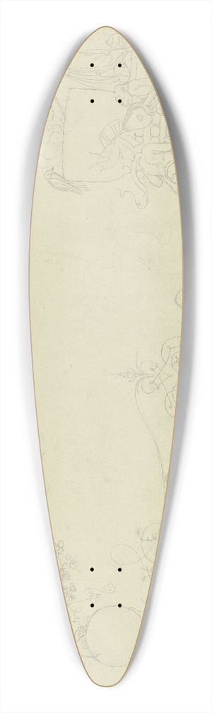 Peter von Cornelius - Goethes Faust; Titelblatt in Arabesken 39.3 inch art pintail longboard deck