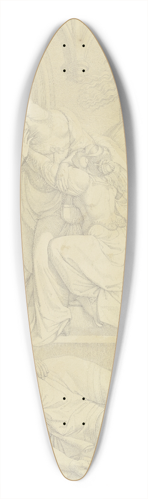 Peter von Cornelius - Kriemhild erblickt Siegfrieds Leiche 39.3 inch art pintail longboard deck