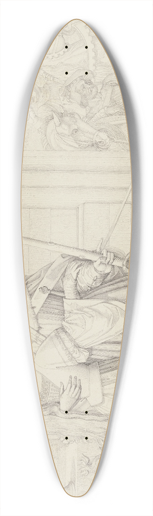 Peter von Cornelius - Siegfrieds Abschied von Kriemhilde 39.3 inch art pintail longboard deck