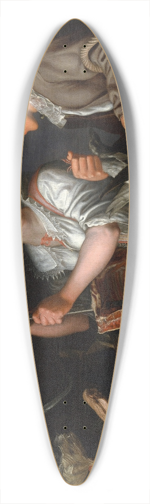 Peter Wtewael - Kitchen Scene 39.3 inch art pintail longboard deck