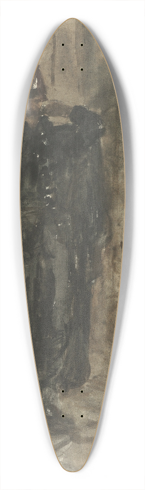 Petrus van der Velden - Dutch policeman 39.3 inch art pintail longboard deck
