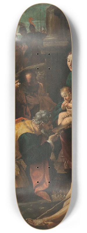 Giovanni Lanfranco - The Adoration of the Magi 8.25 inch art skate deck